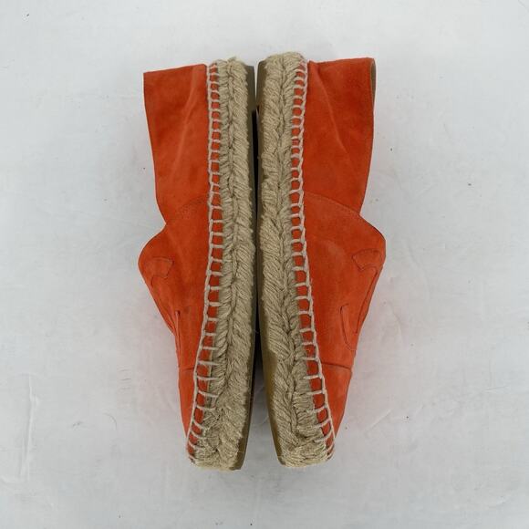 Chanel CC Espadrilles Orange Suede Womens Size Eu 35 US 5 - Picture 6 of 8